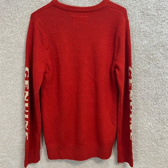 UO x Lancaster Unisex Sweater Pullover Budweiser BeerVintage Red Crew Neck Small - Picture 5 of 11